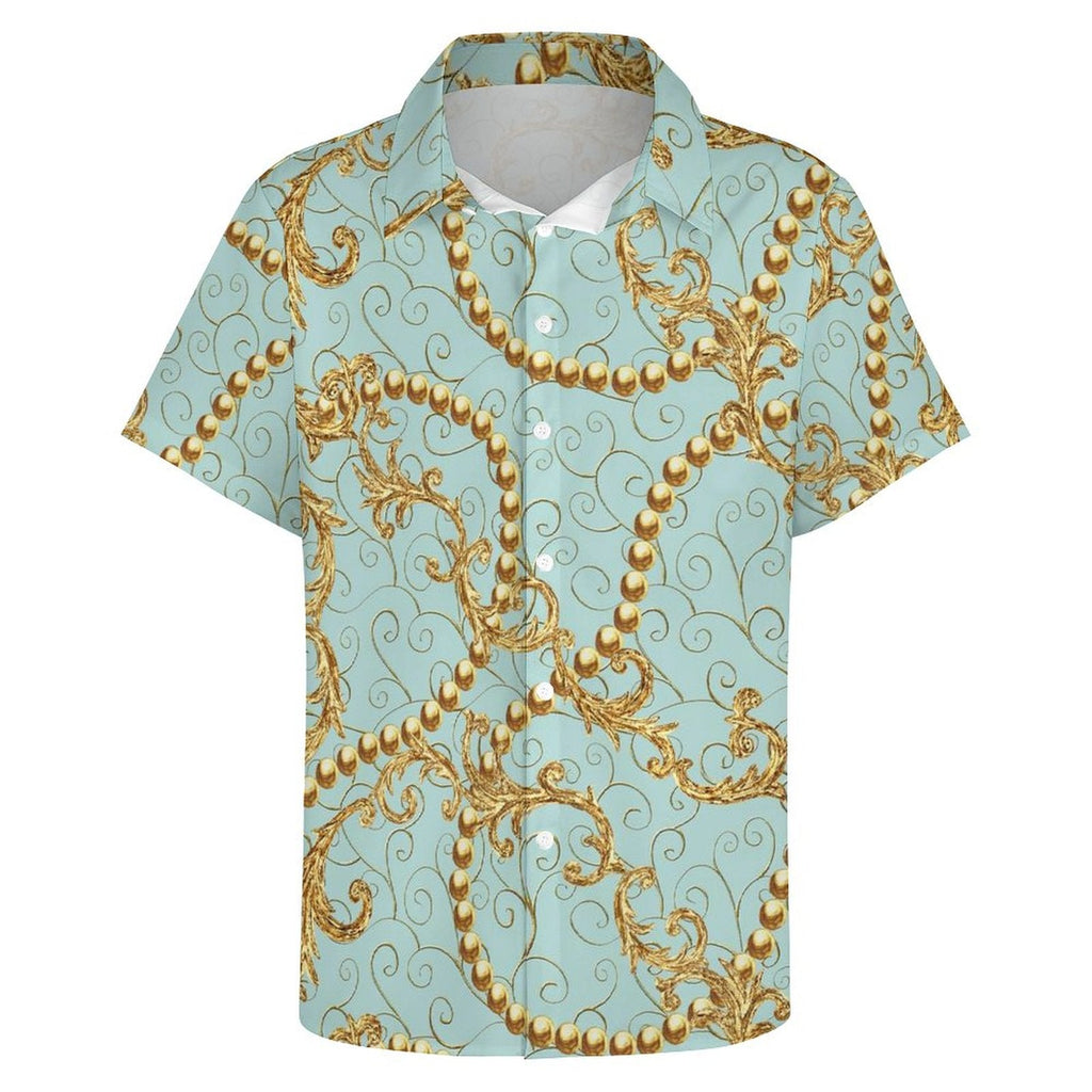 Men's Fashion Casual Printed Short Sleeve Shirts 2306101117