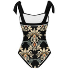 Fashion Printed One Piece Swimsuit And Cover Up 2305105225