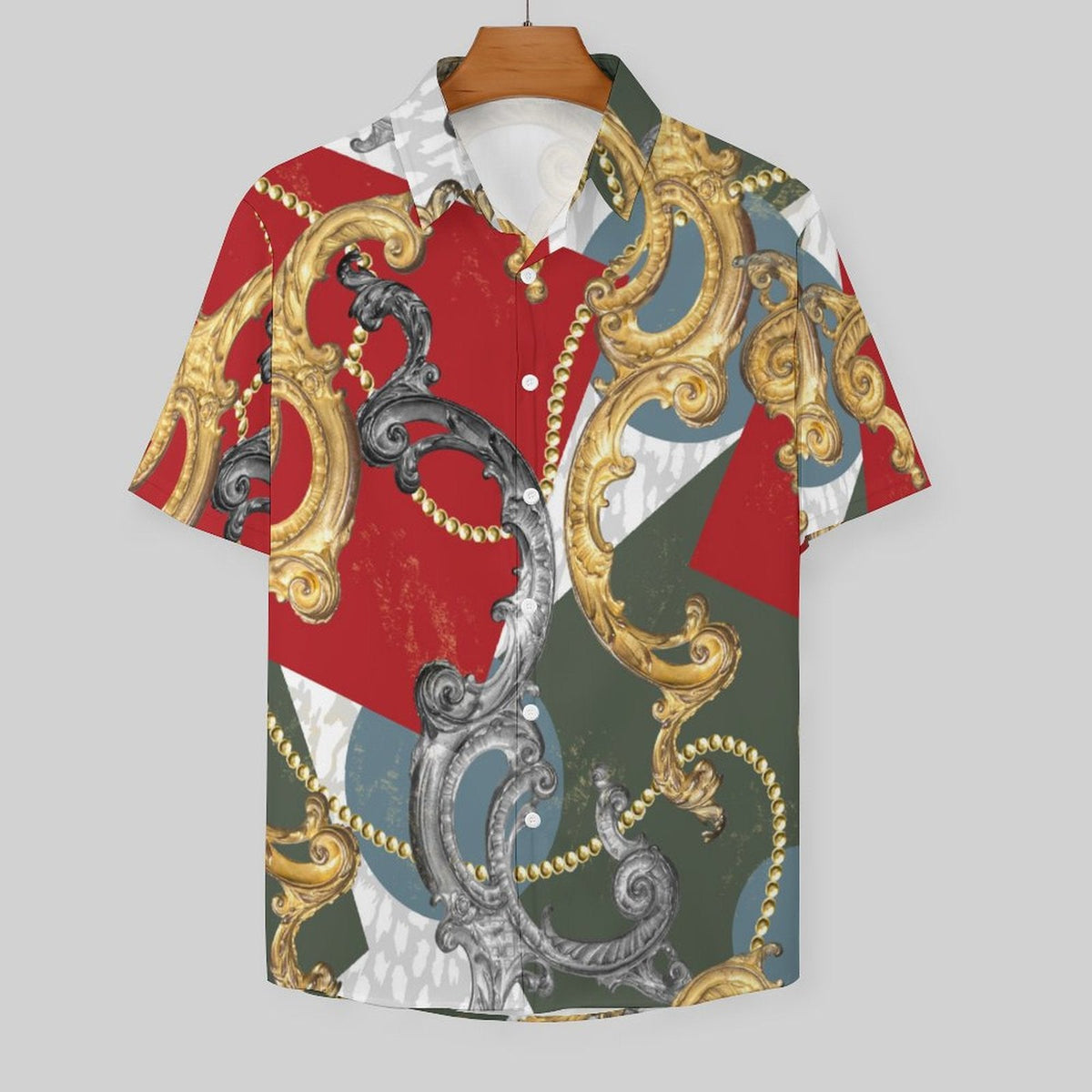Men's Fashion Casual Printed Short Sleeve Shirts 2306101109