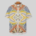 Men's Vintage Print Vacation Hawaiian Shirt 2306104050