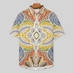 Men's Vintage Print Vacation Hawaiian Shirt 2306104050