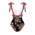Casual Printed One Piece Swimsuit And Cover Up 2305105009