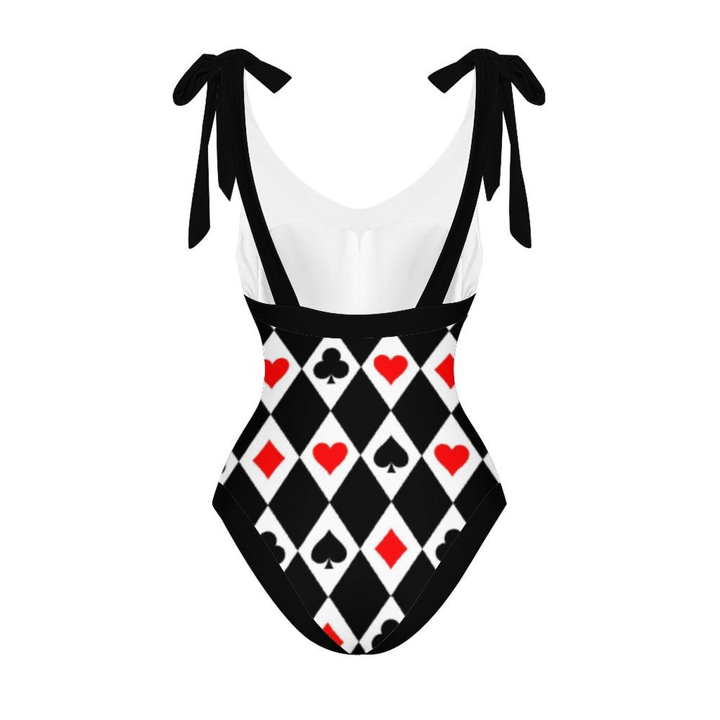 Casual Printed One Piece Swimsuit And Cover Up 2305106083