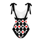 Casual Printed One Piece Swimsuit And Cover Up 2305106083