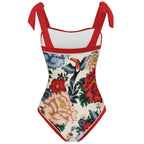 Fashion Printed One Piece Swimsuit And Cover Up 2305104918