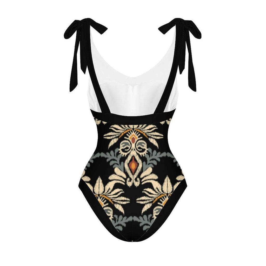 Casual Printed One Piece Swimsuit And Cover Up 2305105226