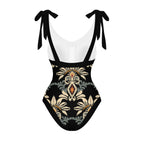 Casual Printed One Piece Swimsuit And Cover Up 2305105226