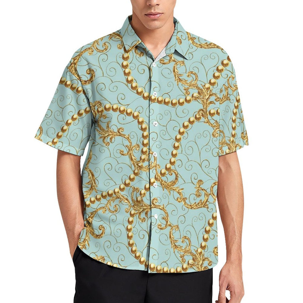 Men's Fashion Casual Printed Short Sleeve Shirts 2306101117