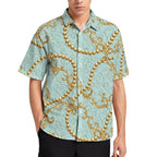 Men's Fashion Casual Printed Short Sleeve Shirts 2306101117