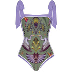 Fashion Printed One Piece Swimsuit And Cover Up 2306100619
