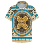 Men's Fashion Casual Printed Short Sleeve Shirts 2306100455