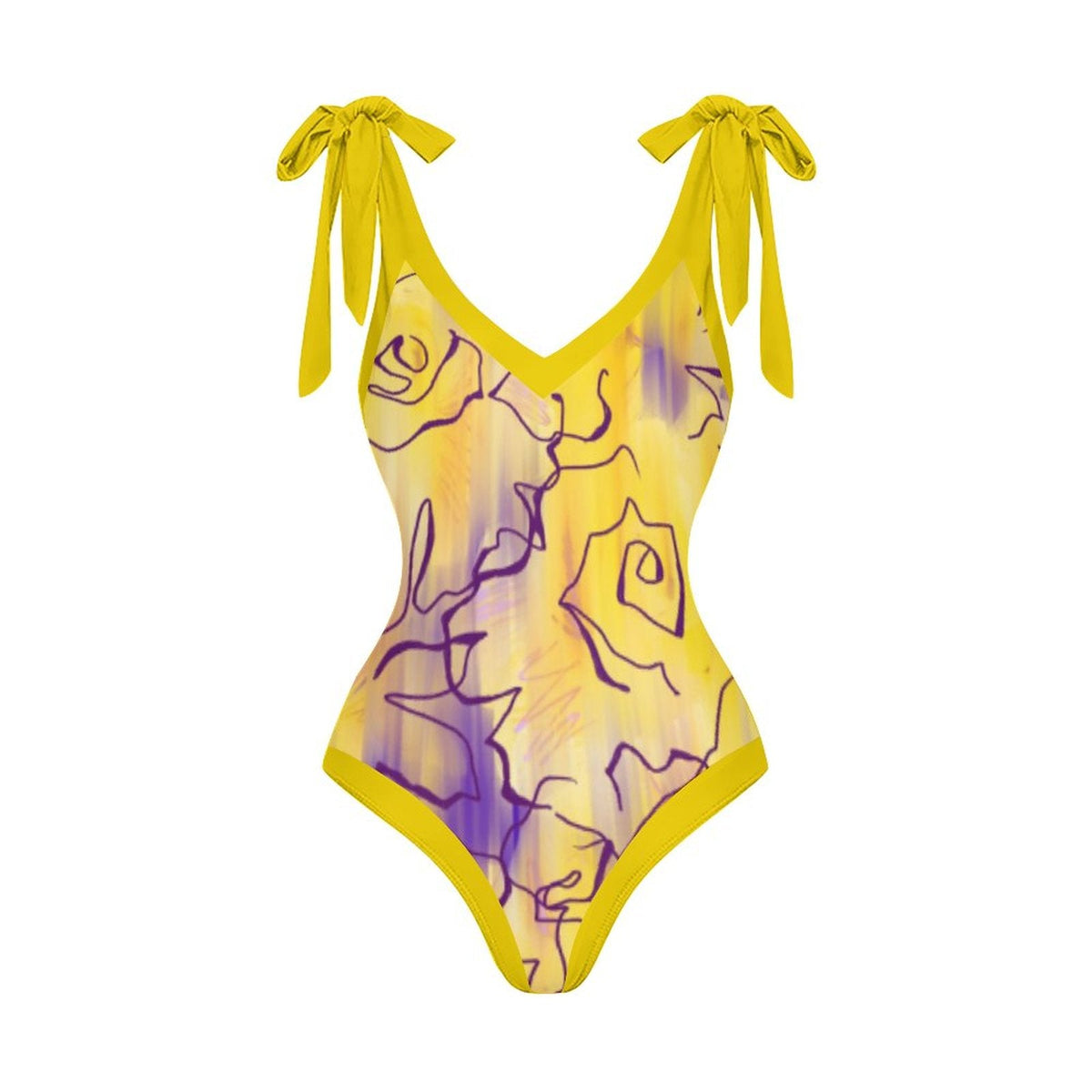Casual Printed One Piece Swimsuit And Cover Up 2305106623