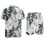 Men's Hawaiian Print Beach Two-Piece Suit 2305102353