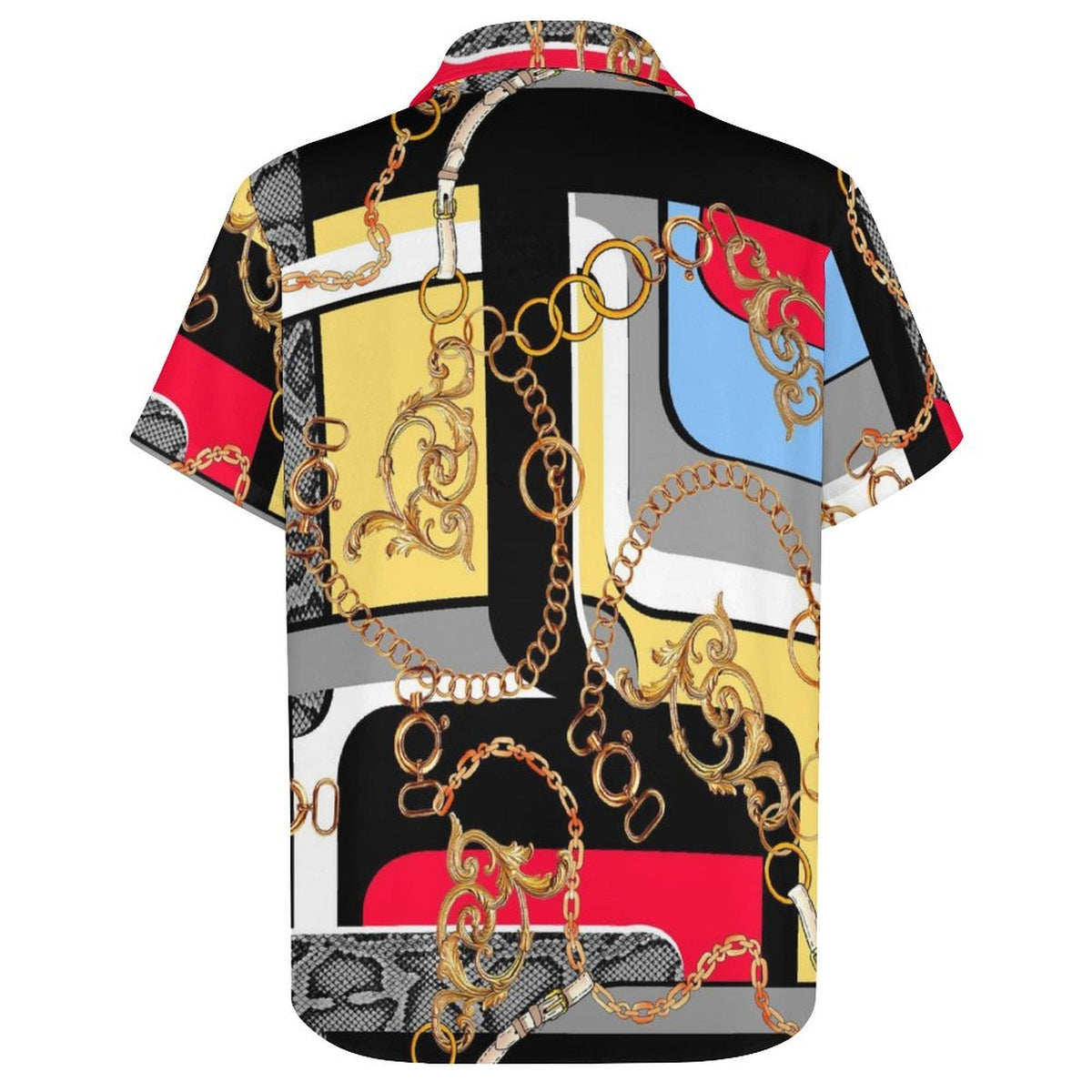 Men's Fashion Casual Printed Short Sleeve Shirts 2306100016