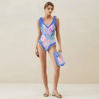 Casual Printed One Piece Swimsuit And Cover Up 2305107228