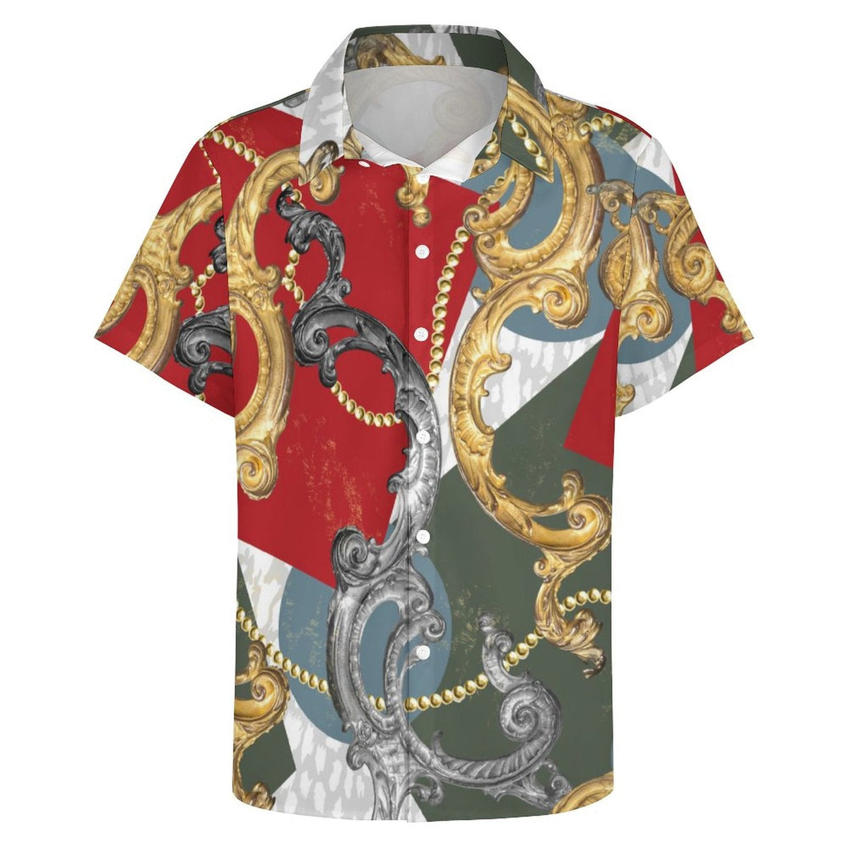 Men's Fashion Casual Printed Short Sleeve Shirts 2306101109