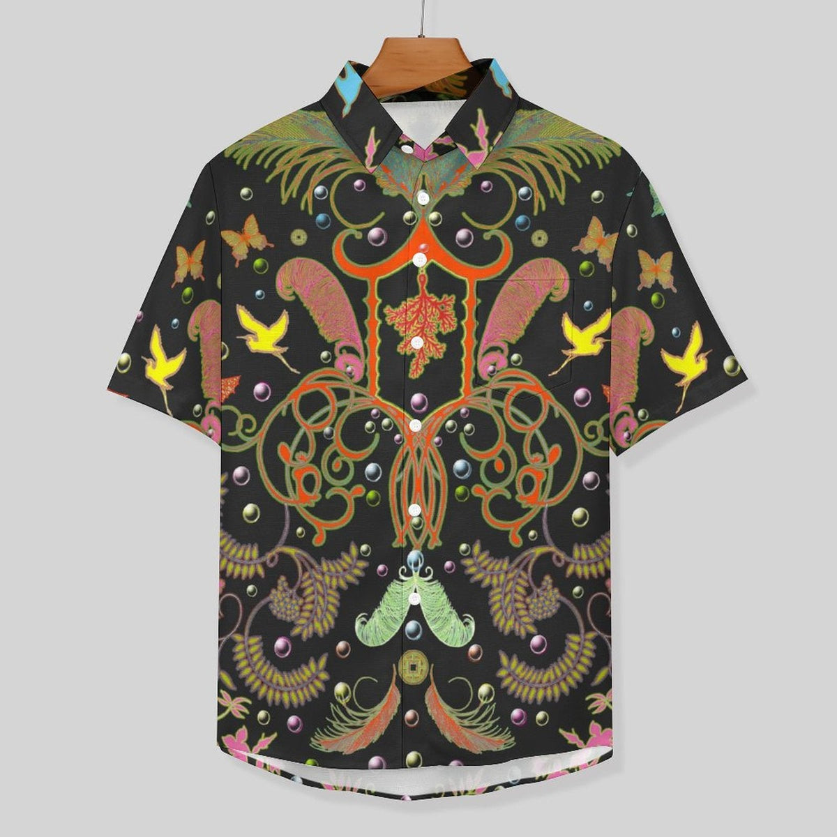 Men's Vintage Animal Print Vacation Hawaiian Shirt 2306104040