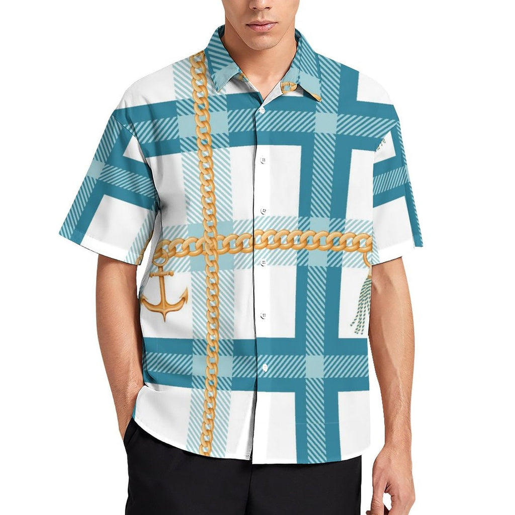 Men's Fashion Casual Printed Short Sleeve Shirts 2306100463