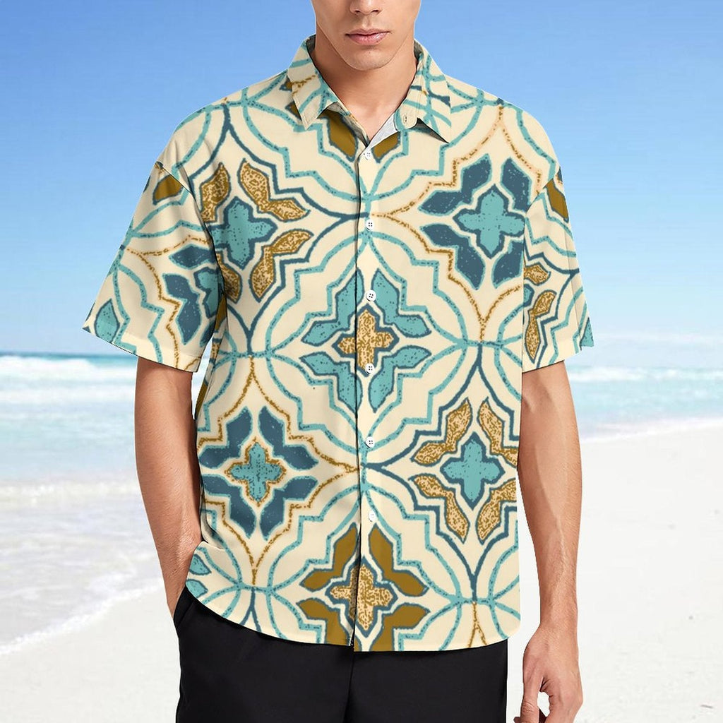 Men's Fashion Casual Printed Short Sleeve Shirts 2306100444