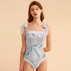 Fashion Printed One Piece Swimsuit And Cover Up 2305106812
