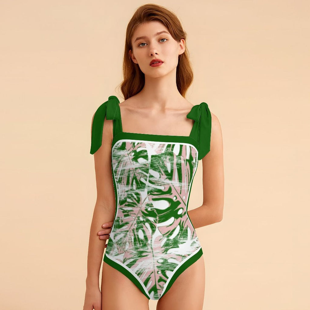 Fashion Printed One Piece Swimsuit And Cover Up 2305105856