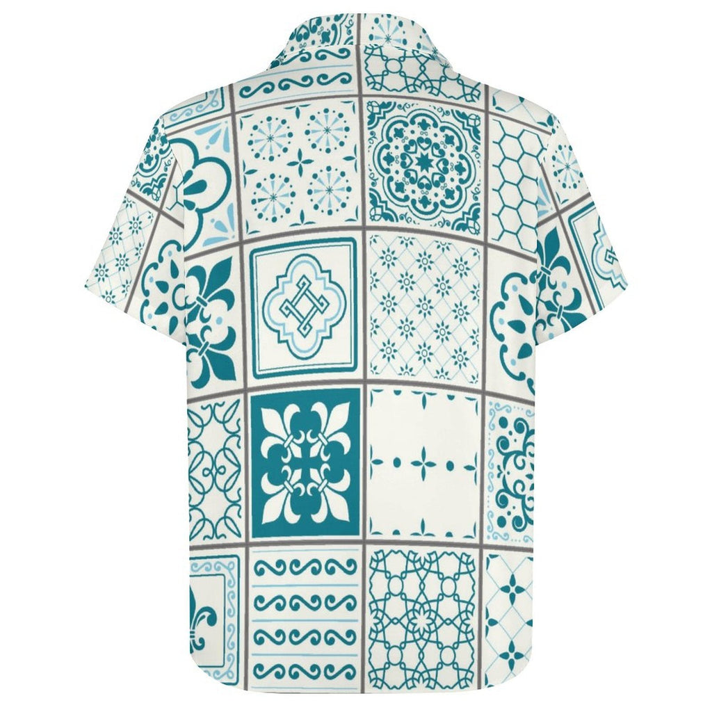 Men's Fashion Casual Printed Short Sleeve Shirts 2306100447