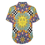 Men's Vintage Sun Print Vacation Hawaiian Shirt 2306104041