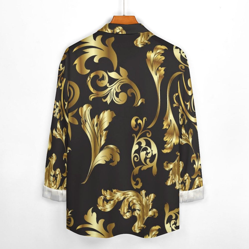 Men's Casual Printed Long Sleeve Shirt 2306103086
