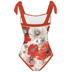 Fashion Printed One Piece Swimsuit And Cover Up 2305105387