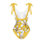 Casual Printed One-Piece Swimsuit And Cover Up 2305102447
