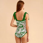Fashion Printed One Piece Swimsuit And Cover Up 2305105856
