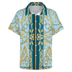 Men's Fashion Casual Printed Short Sleeve Shirts 2306100967