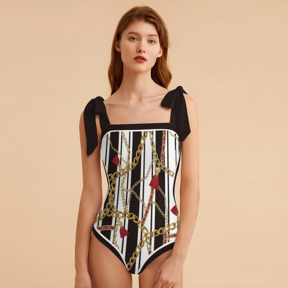 Fashion Printed One Piece Swimsuit And Cover Up 2306100603