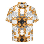 Men's Vintage Print Vacation Hawaiian Shirt 2306104047
