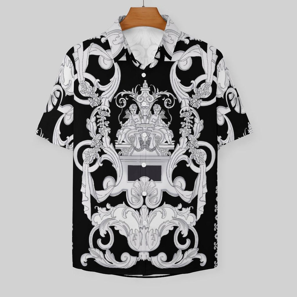 Men's Fashion Casual Printed Short Sleeve Shirts 2306100019