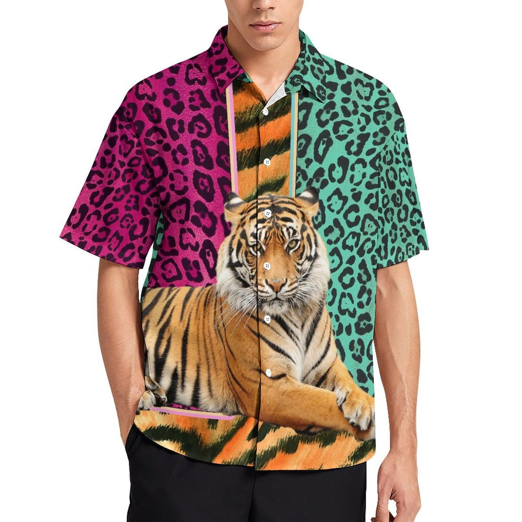 Men's Fashion Casual Printed Short Sleeve Shirts 2305107069