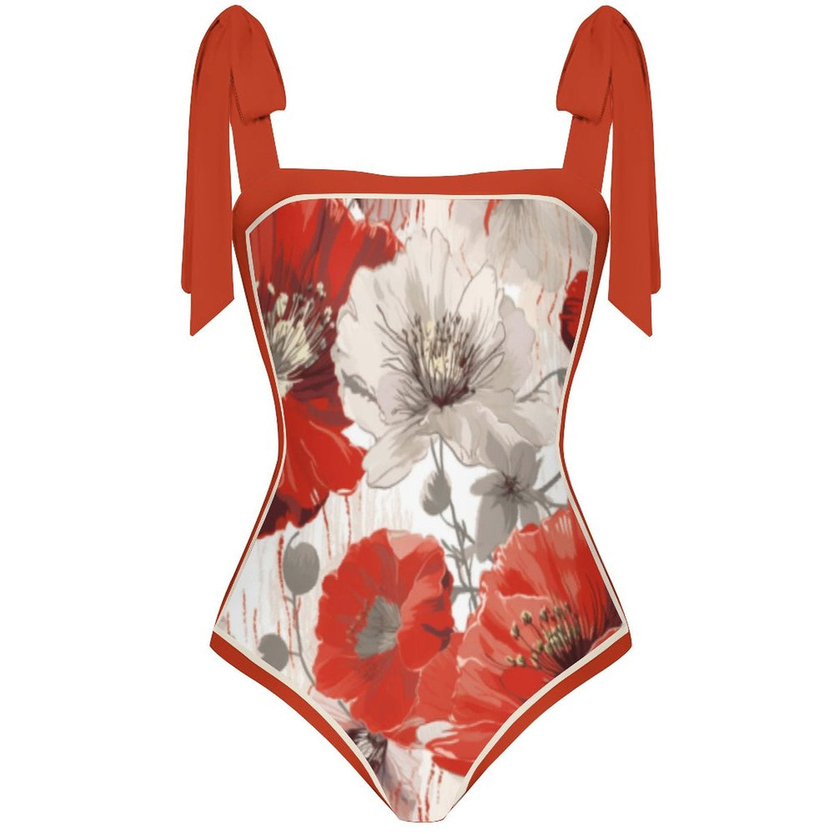 Fashion Printed One Piece Swimsuit And Cover Up 2305105387