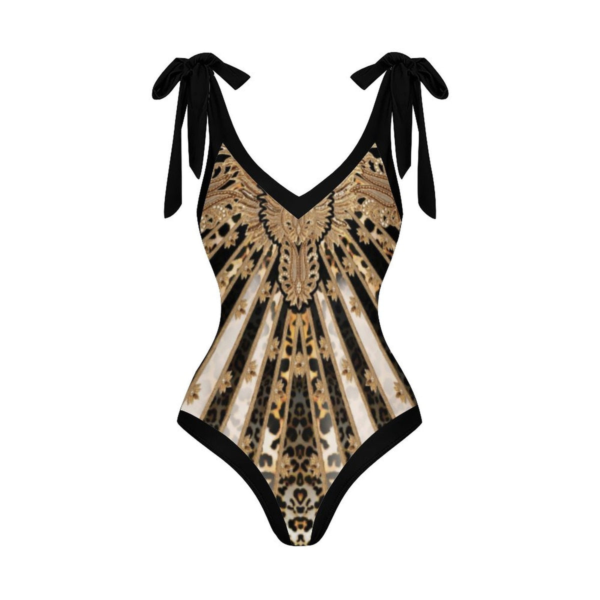 Casual Printed One Piece Swimsuit And Cover Up 2305106056