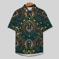 Men's Star And Moon Print Vacation Hawaiian Shirt 2306104044