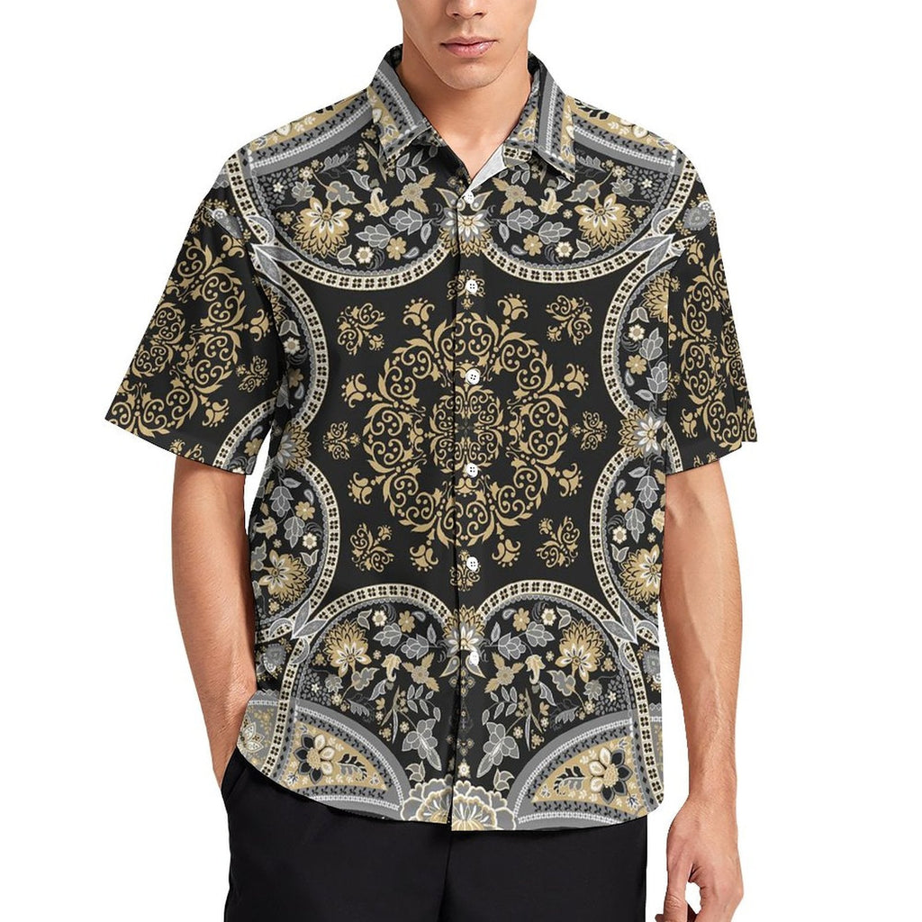 Men's Fashion Casual Printed Short Sleeve Shirts 2306100457