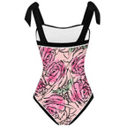 Fashion Printed One Piece Swimsuit And Cover Up 2305105223