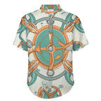 Men's Vintage Print Vacation Hawaiian Shirt 2306104048