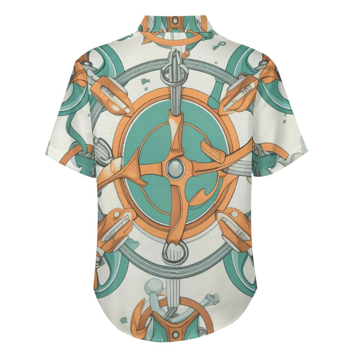 Men's Vintage Print Vacation Hawaiian Shirt 2306104048