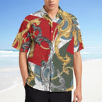 Men's Fashion Casual Printed Short Sleeve Shirts 2306101109