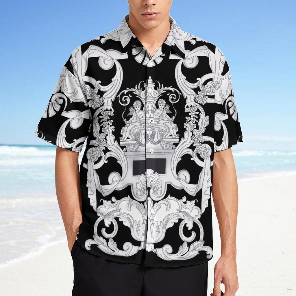 Men's Fashion Casual Printed Short Sleeve Shirts 2306100019
