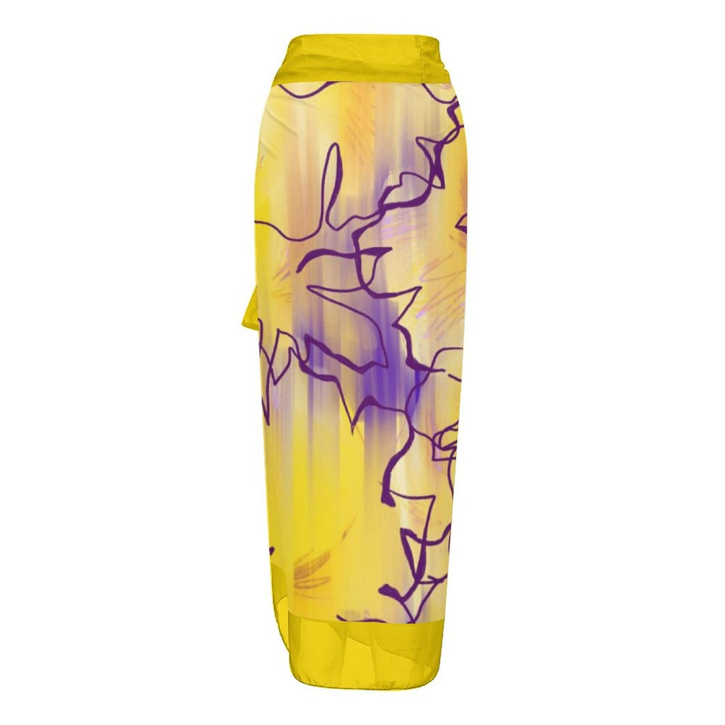 Casual Printed One Piece Swimsuit And Cover Up 2305106623
