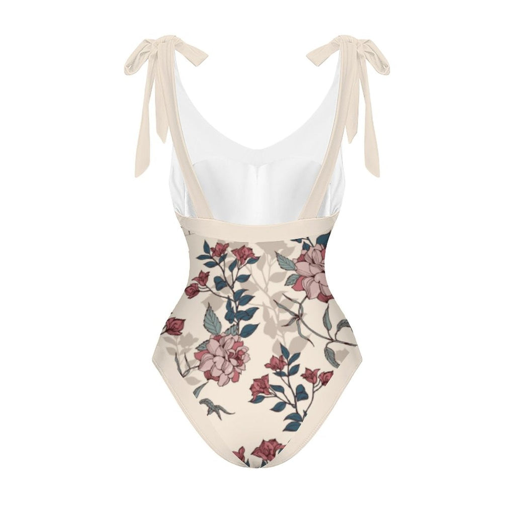 Casual Printed One-Piece Swimsuit And Cover Up 2305104175