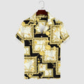 Men Hawaiian Casual Short Sleeve Shirt 2306100034
