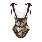 Casual Printed One Piece Swimsuit And Cover Up 2305105705