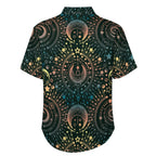 Men's Star And Moon Print Vacation Hawaiian Shirt 2306104044